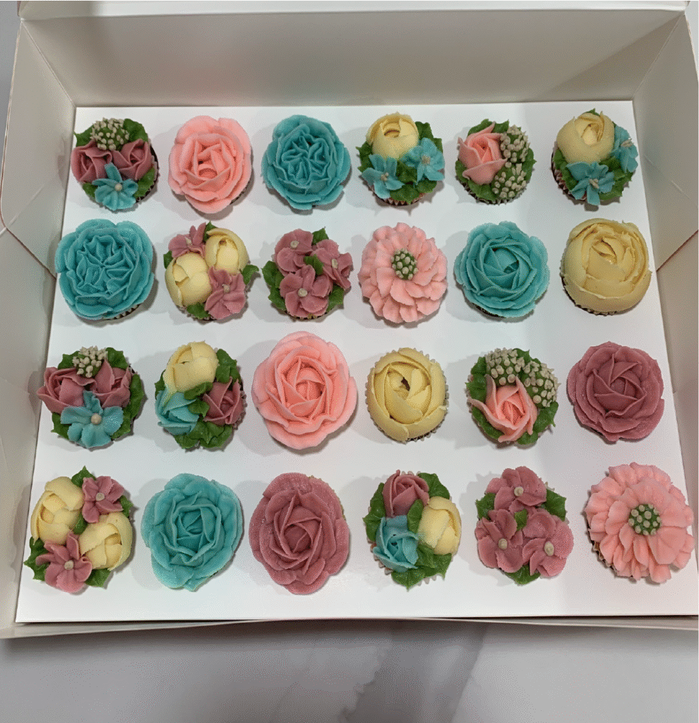 box of 24 mini cupcakes